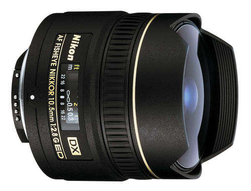 Nikon AF 10.5mm f/2.8G ED DX Fisheye Nikkor Lens for Nikon DSLR Cameras *** FISH EYE LENS ***