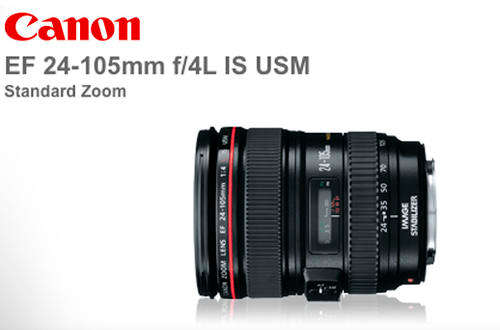 CANON EF 24 105mm F4L IS USM IMAGE STABILIZER ULTRASONIC ZOOM Lens for CANON Digital SLR Cameras