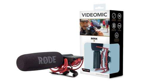 Rode Videomic Shotgun Microphone with Rycote Lyre Mount (Model: VIDEOMICR)