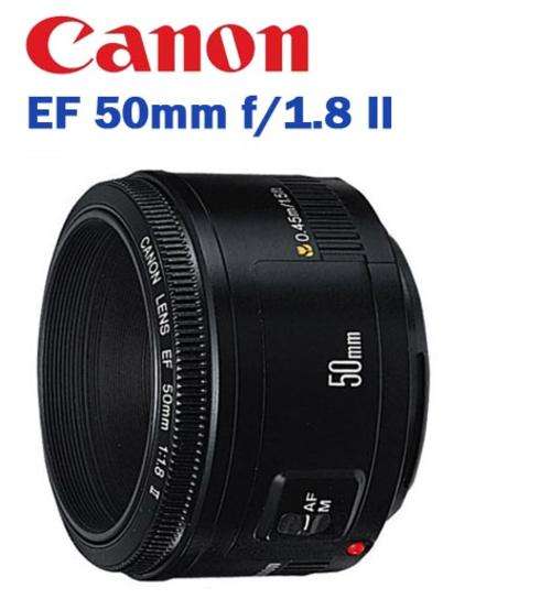 Canon EF 50mm f/1.8 II Lens - Fits 350D 400D D1 450D 1000D 550D 50D - all Canon DSLRs