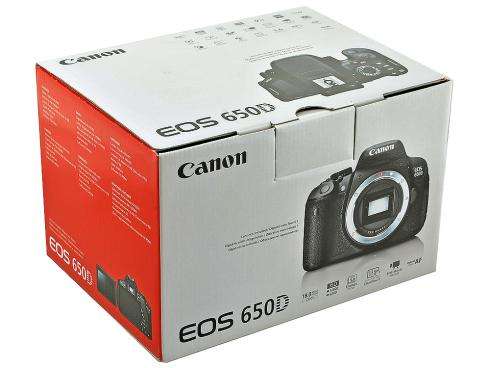 CANON EOS 650D Digital SLR CAMERA BODY ONLY IN CANON BOX