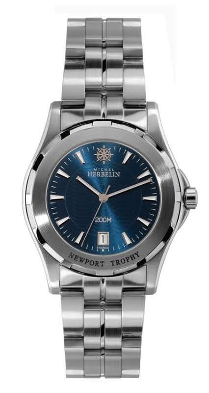 Michel Herbelin Newport Trophy 200M Blue dial Ladies Watch - 14287/B15