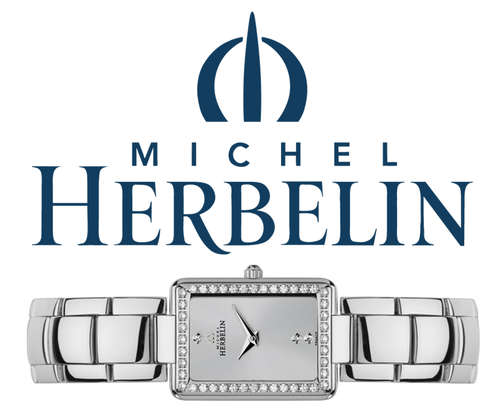 Michel Herbelin Classic 44 CZs Ladies Watch - Model :  17463/44XB62 *** CHRISTMAS SPEICALS ***