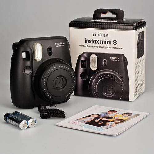 Fujifilm Instax Mini 8 Instant Camera in Box - BLACK - Grab one handy for holidays Instant pictures