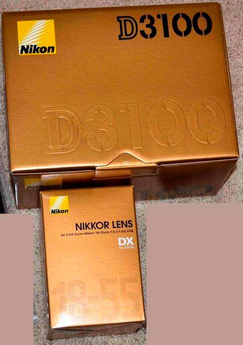 NIKON D3100 DSLR CAMERA 14.2 megapixels +  18-55mm MM PROFESSIONAL DSLR LENS KIT IN BOX