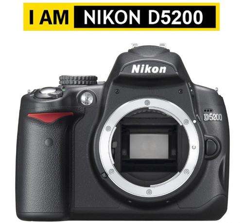 [ 24.1 MEGAPIXELS ] NIKON D5200 DSLR CAMERA BODY ONLY - PROFESSIONAL CAMERA