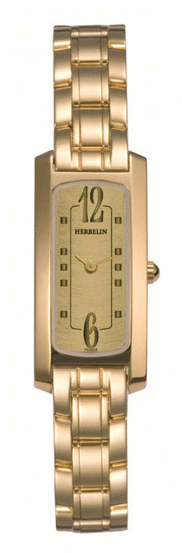 Michel Herbelin Ladies Gold Plated Watch - Model : 1064/BP13 - Old new Demo stock