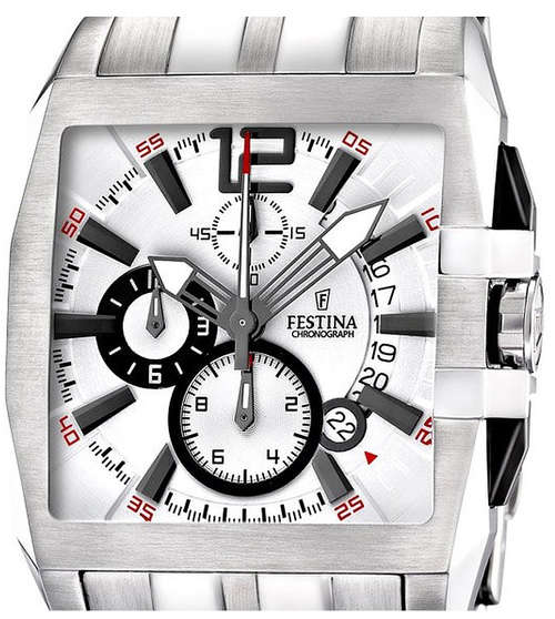 Festina Steel Collection Chronograph Brushed Silver Dial Men's watch # F16393/1