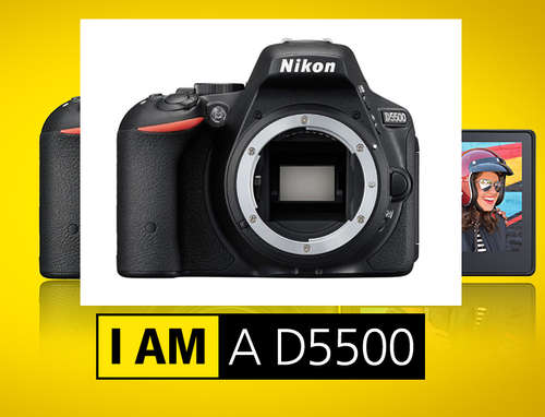 NIKON D5500 DSLR CAMERA BODY ONLY - [ BUILT IN WiFi ] - [ 24.2 MEGAPIXELS ] - [ DX FORMAT ]