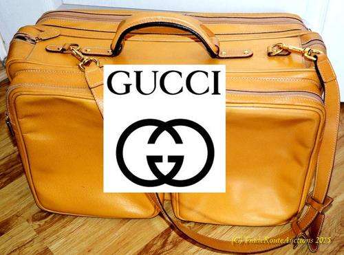 AUTHENTIC GUCCI LARGE LEATHER TRAVEL BAG