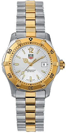 Tag Heuer Professional Two Tone Gold & S/Steel Women's Watch WK1320 - Mint Condition