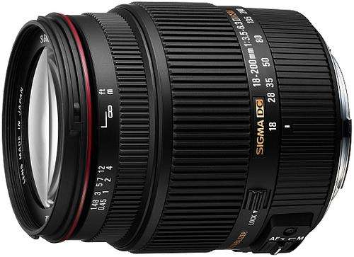 SIGMA 18-200mm F3.5-6.3 DC OS II HSM for NIKON DSLR Cameras - OPTICAL STABILIZER