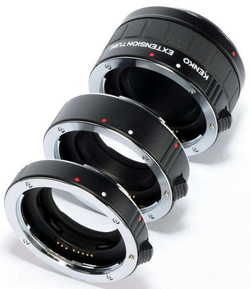Kenko Auto Extension Tube Set DG 12mm, 20mm, and 36mm Tubes for SONY Digital and Film Cameras