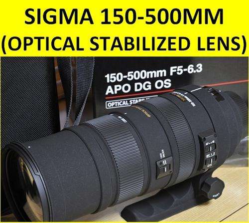 SIGMA 150-500mm F5-6.3 APO DG OS (OPTICAL STABILIZER) ZOOM Lens for NIKON DSLR Cameras-  Brand New