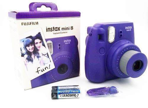 Fujifilm Instax Mini 8 Instant Camera in Box - GRAPE - Grab one handy for holidays Instant pictures