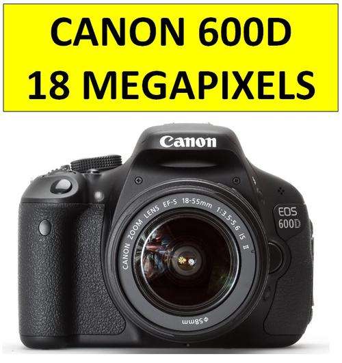 Canon EOS 600D Digital SLR CAMERA + 18-55 Image Stabilizer Lens PROFESSIONAL KIT ~ 18 Megapixels