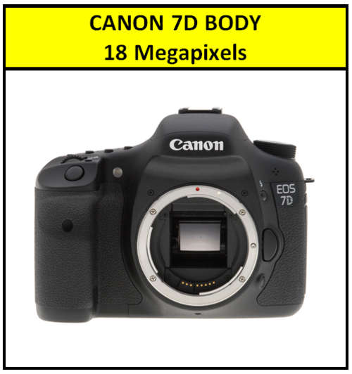18 Megapixels Canon EOS 7D 18MP PROFESSIONAL Digital SLR Camera (BODY)