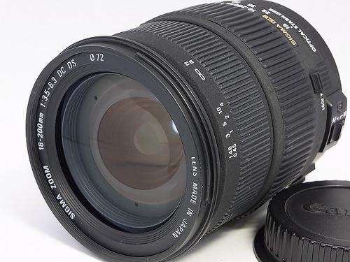 SIGMA 18-200mm F3.5-6.3 DC OS for Canon DSLR Cameras - OPTICAL STABILIZER
