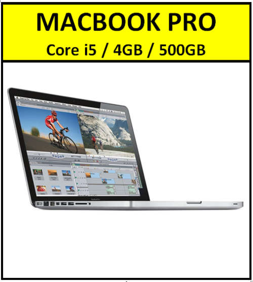 Apple MacBook Pro 13.3-inch | Core i5 2.5GHz | 4GB DDR3 RAM | 500GB HDD - ORIGINAL APPLE
