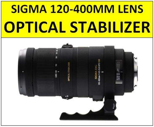Sigma 120-400mm f/4.5-5.6 AF APO OS (OPTICAL STABILIZER) HSM Telephoto Zoom Lens for Canon DSLRS