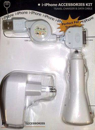 I-Phone / I-Pod Travel Charger - Accessories Kit