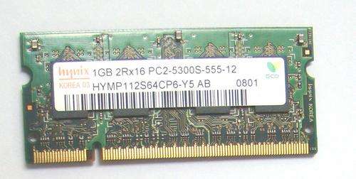 LAPTOP NOTEBOOK RAM - HYNIX 1GB DDR2 PC2-5300S - 667MHZ - UPGRADE NOW