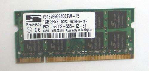 LAPTOP NOTEBOOK RAM - PROMOS 1GB DDR2 PC2-5300S - 667MHZ - UPGRADE NOW