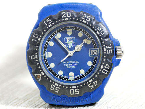 Tag Heuer Formula 1 One F1 SPORTS Black & blue Unisex Watch - CRAZY R1 NO RESERVE *** TAG HEUER ***