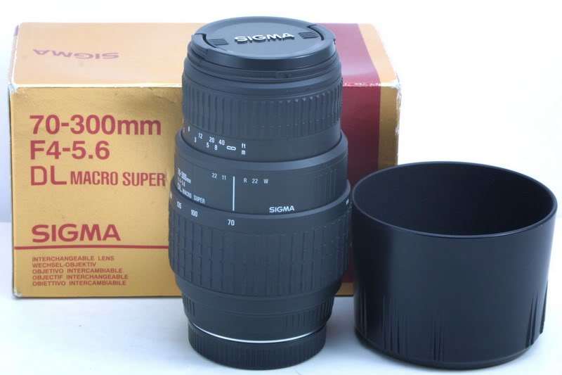 SIGMA 70-300mm F4-5.6 DL MACRO SUPER - Telephoto ZOOM Lens for SONY MINOLTA DSLR CAMERAS