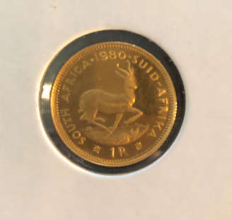 Proof Gold 1R and 2R Twinset with box  1980