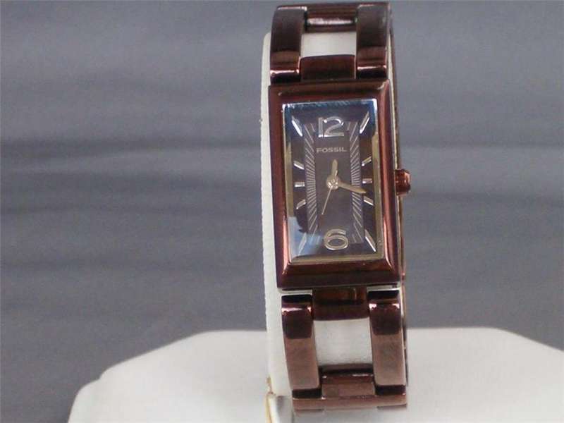 FOSSIL ES1817 WATCH -  "F2" ROSE-GOLD TONE BRACELET LADIES WATCH