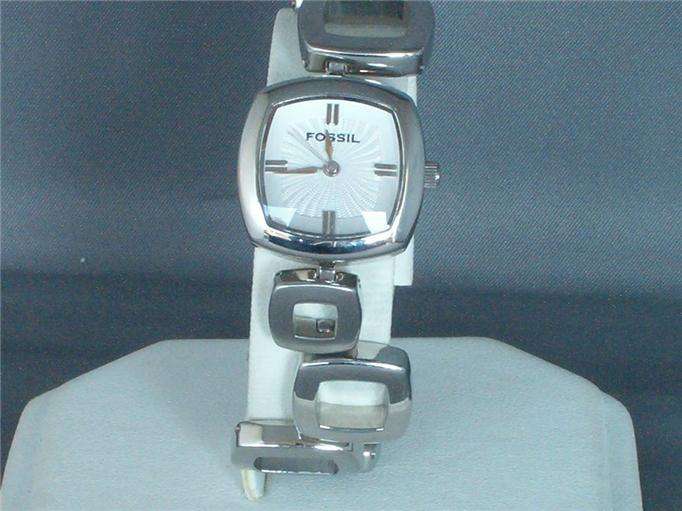 FOSSIL LADY'S SILVER METAL BAND WATCH ES 1869