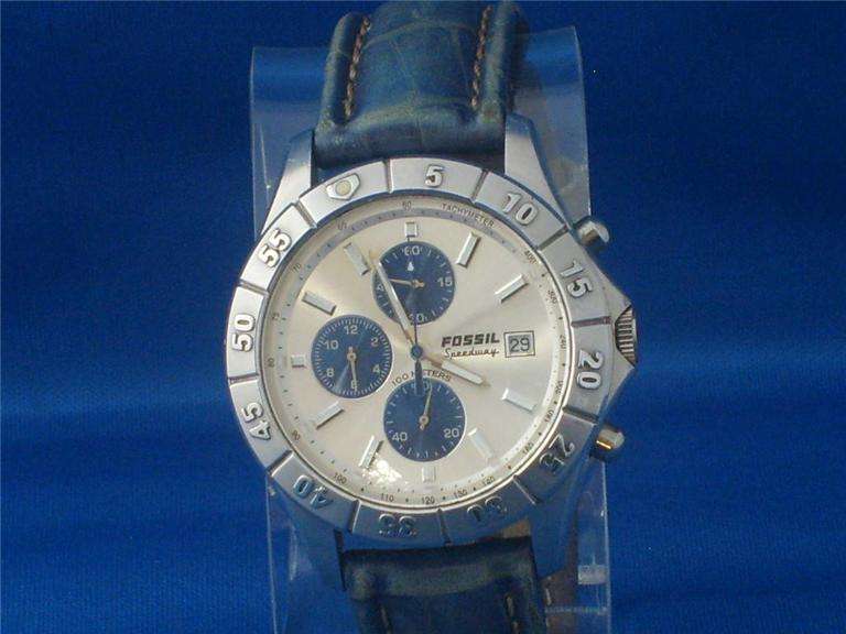 FOSSIL Speedway Mens watch CH2391 Silver Dial Silvertone