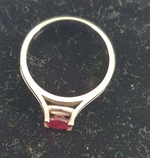 Ruby Engagement Ring (9ct gold)