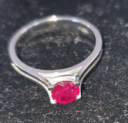 Ruby Engagement Ring (9ct gold)