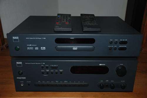 NAD T550 DVD player and T750 Surround sound receiver