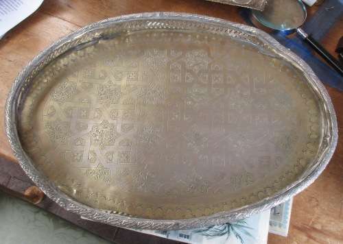 EASTERN SILVER PLATED TRAY