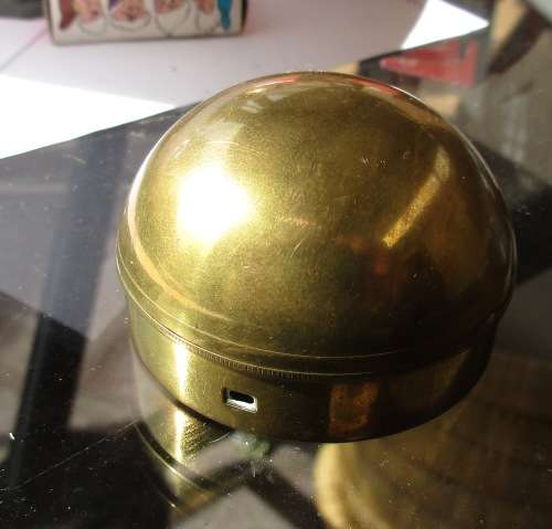 BRASS COMPASS WITH DOMED LID