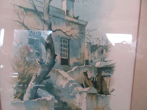 SET 4 SIGNED PRINTS DOUGLAS TREASURE VARIOUS CAPE TOWN SCENES