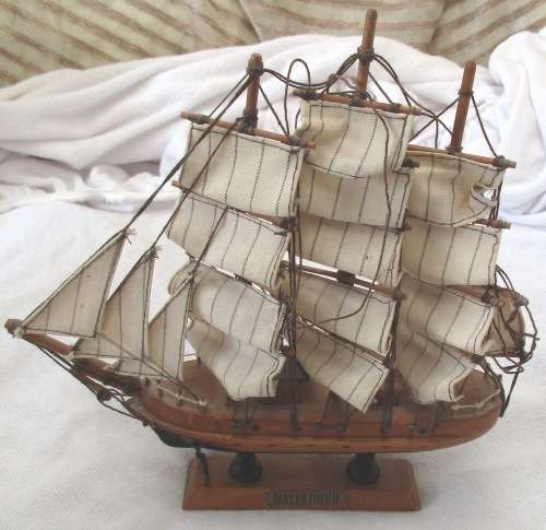 WOOD MODEL OF THE MAYFLOWER