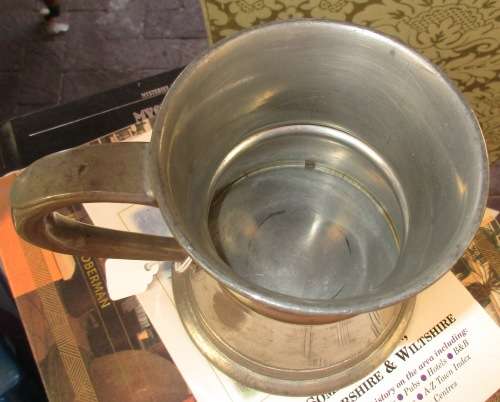 S A UNION TANKARD PEWTER