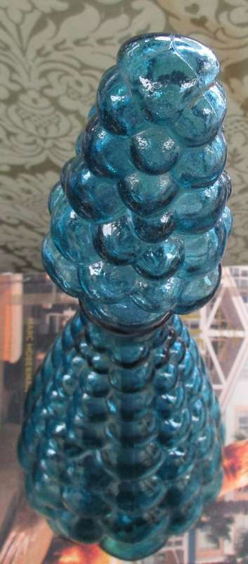 PAIR TURQUOISE SALT BOTTLES 1970S