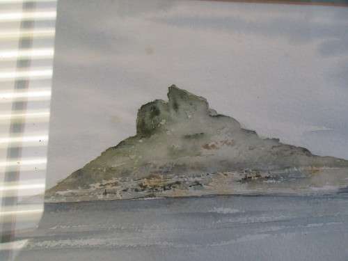 Watercolour of Hout Bay by Pete van Jaarsveld