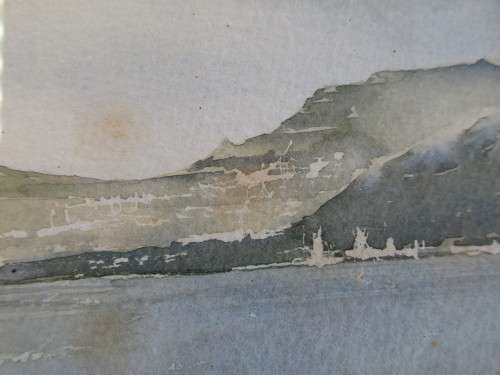 Watercolour of Hout Bay by Pete van Jaarsveld
