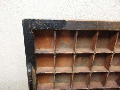 WOOD PRINTERS TRAY