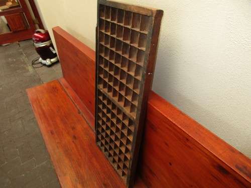 WOOD PRINTERS TRAY