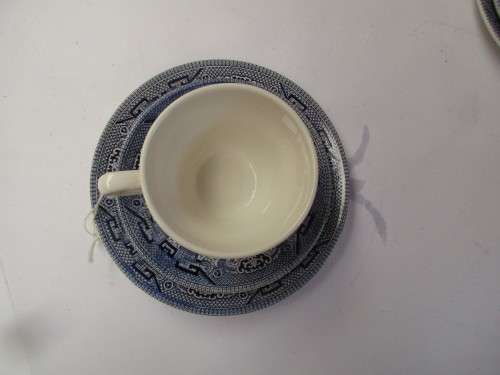 2 CHURCHILL PORCELAIN TRIOS