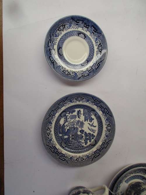 2 CHURCHILL PORCELAIN TRIOS