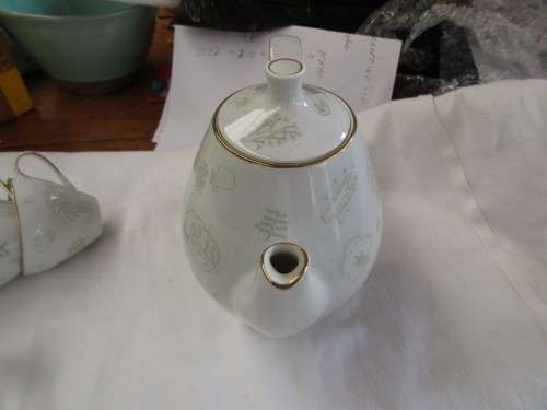 SET DEMI TASSE 5 COFFEE CUPS AND SAUCERS WITH MILK JUG SUGAR BOWL AND COFFEE POT SCHONWALD