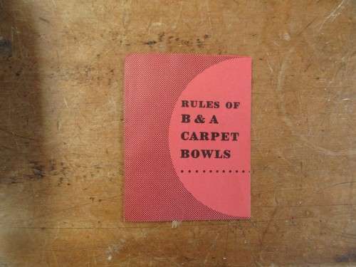 LOVELY SET B & A carpet bowls
